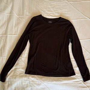 Banana Republic Elegant Brown Long Sleeve Tee